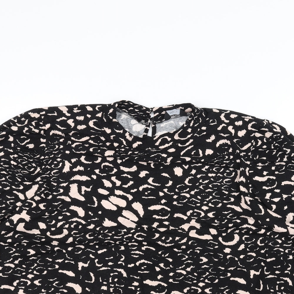 Womens UK Size 18 M&Co Black Basic T-Shirt
