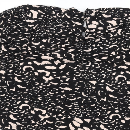 Womens UK Size 18 M&Co Black Basic T-Shirt
