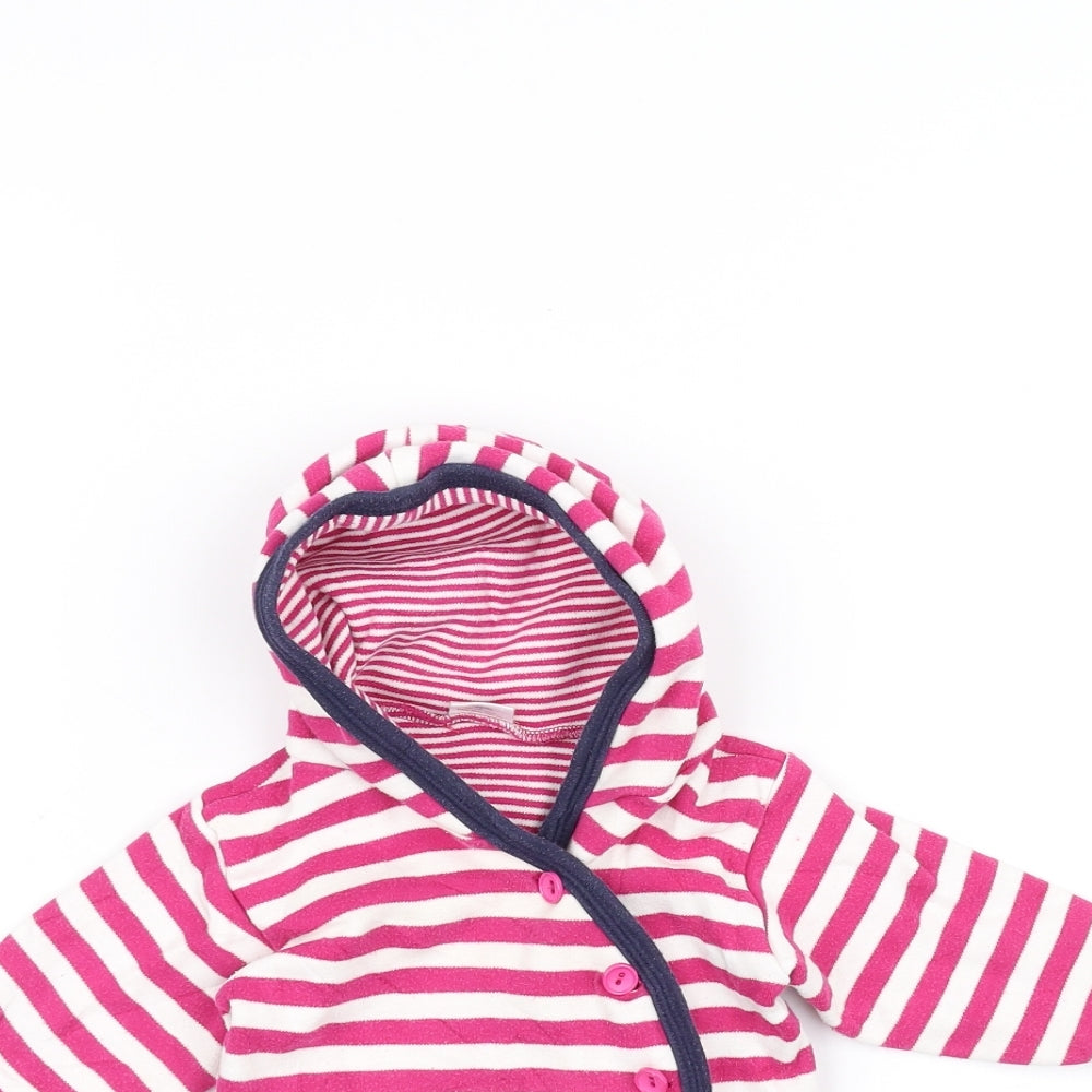 Little Shrimp Baby Pink Striped  Jacket  Size 3-6 Months