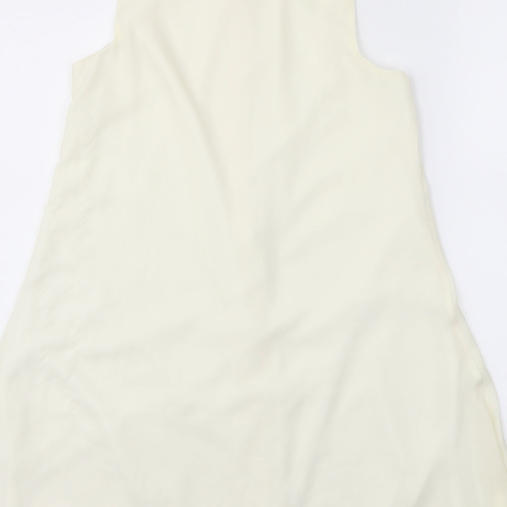 Womens UK Size 8 Missguided Ivory Basic Button-Up