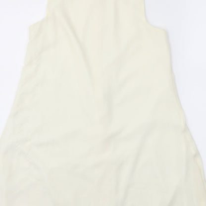 Womens UK Size 8 Missguided Ivory Basic Button-Up