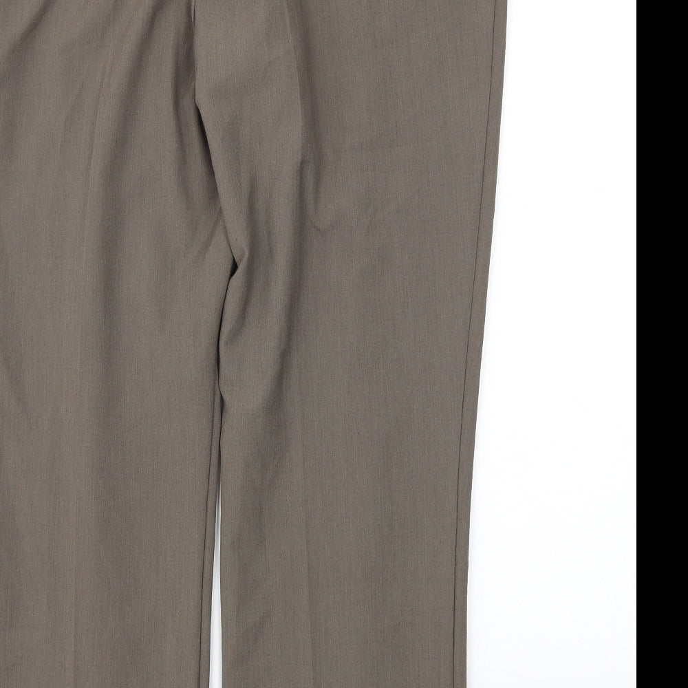 Womens UK Size 12 BM Regular Fit  Brown Trousers