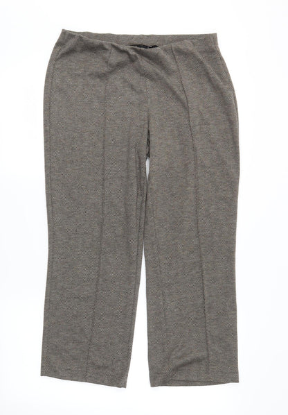 Womens UK Size 12 BM Regular Fit  Brown Trousers