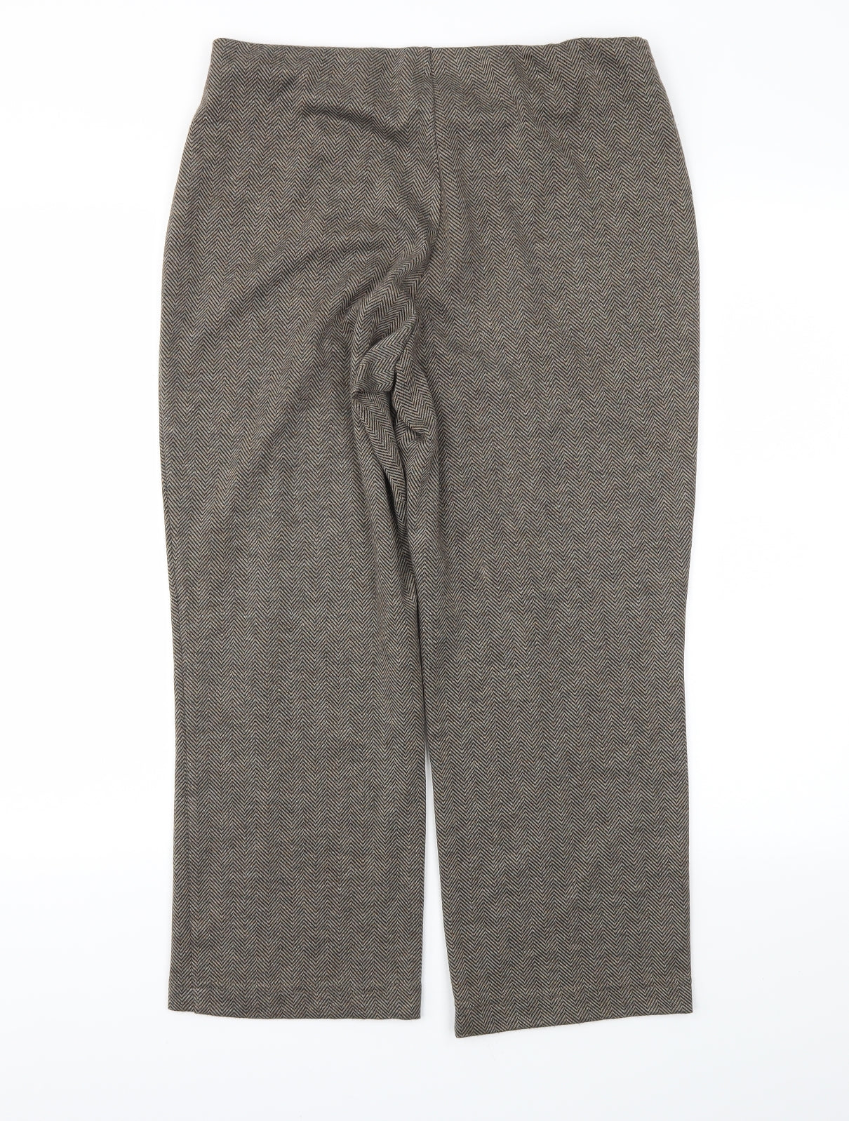 Womens UK Size 12 BM Regular Fit  Brown Trousers
