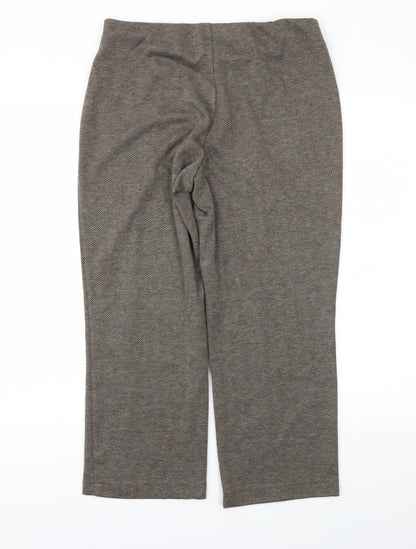 Womens UK Size 12 BM Regular Fit  Brown Trousers