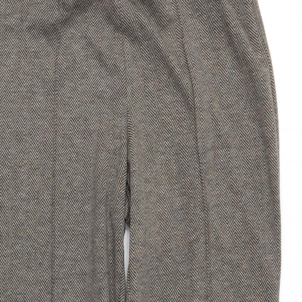 Womens UK Size 12 BM Regular Fit  Brown Trousers