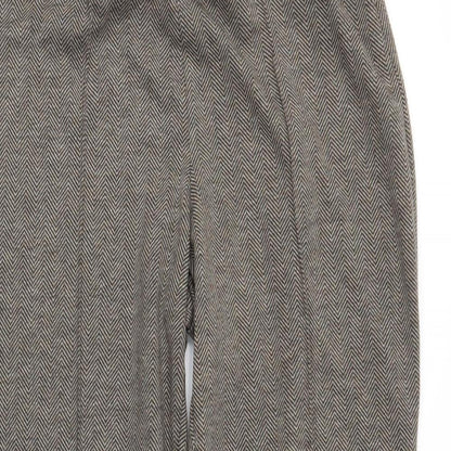 Womens UK Size 12 BM Regular Fit  Brown Trousers