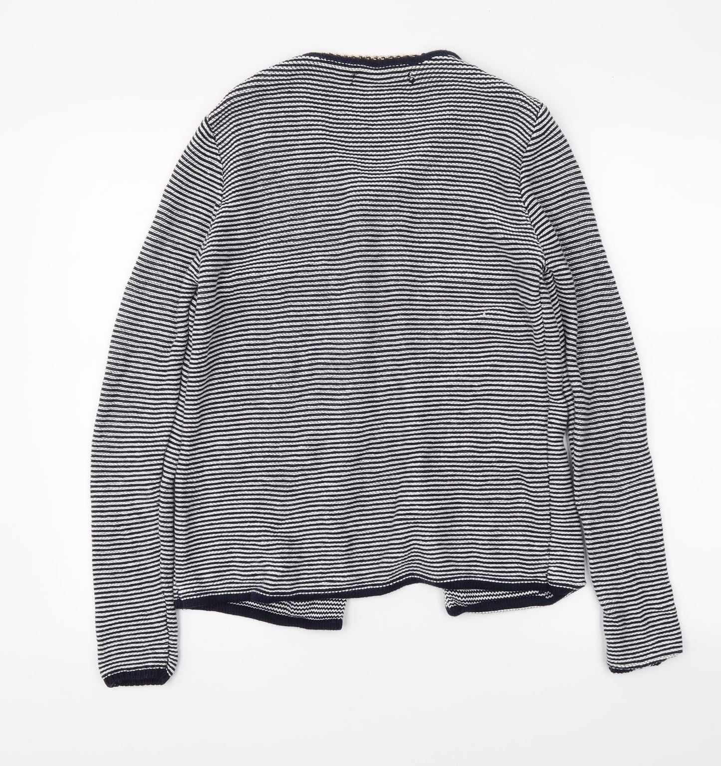 Atmosphere Womens Blue Striped  Cardigan Jumper Size S
