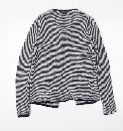 Atmosphere Womens Blue Striped  Cardigan Jumper Size S