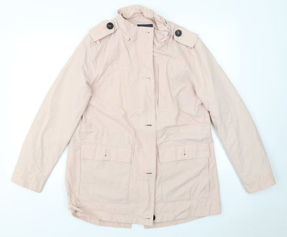 Womens UK Size 14 M&S Pink Overcoat