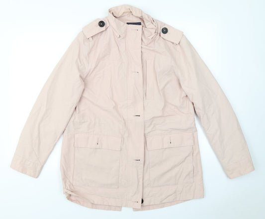 Womens UK Size 14 M&S Pink Overcoat