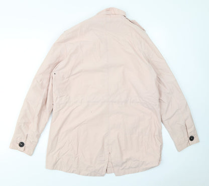 Womens UK Size 14 M&S Pink Overcoat