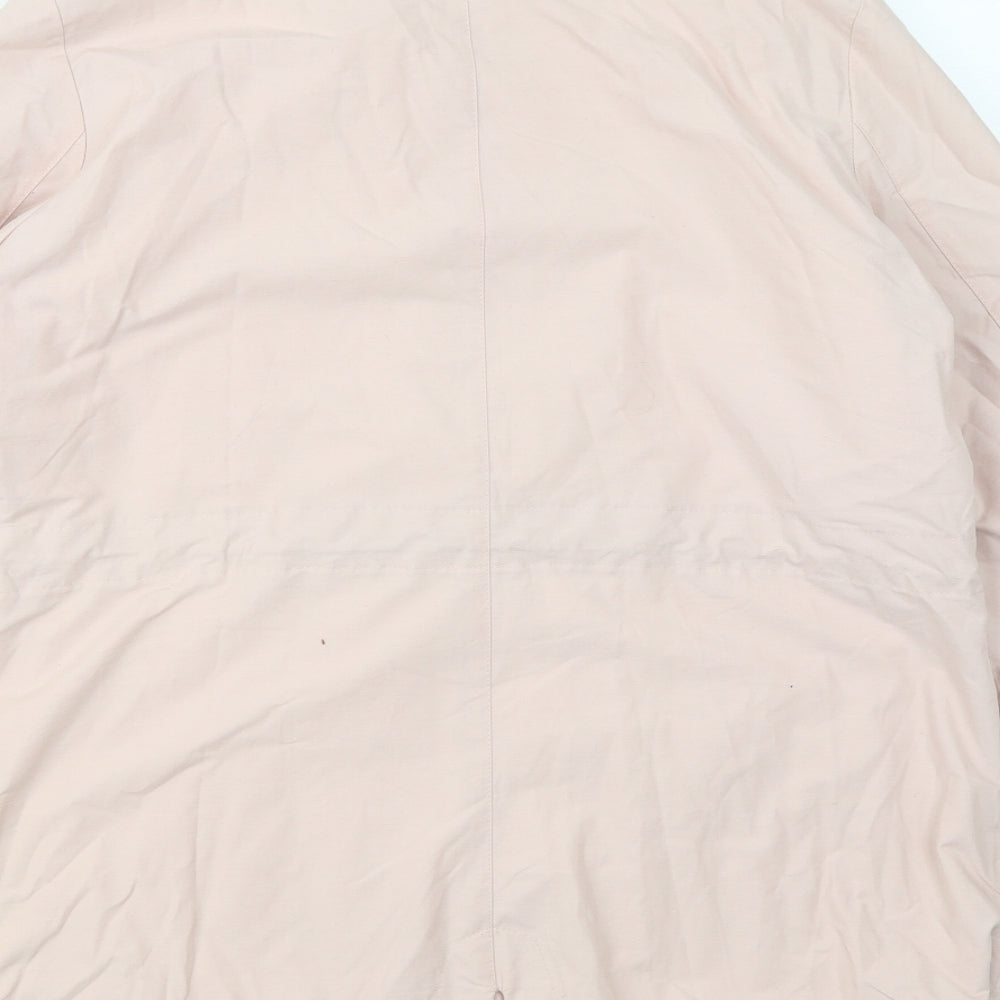 Womens UK Size 14 M&S Pink Overcoat