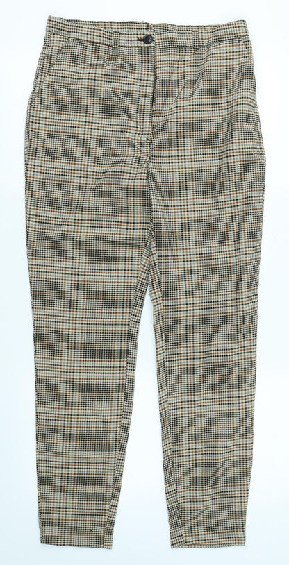 Womens UK Size 10 Monki Regular Fit  Brown Trousers
