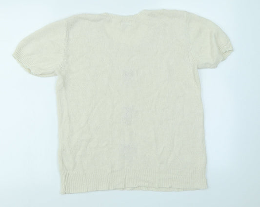Roman Womens Ivory   Pullover Jumper Size S