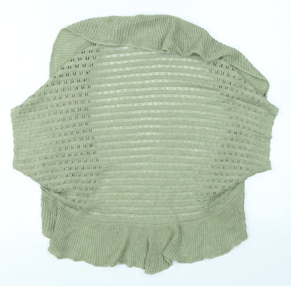 Per Una Womens Green  Knit Cardigan Jumper Size M