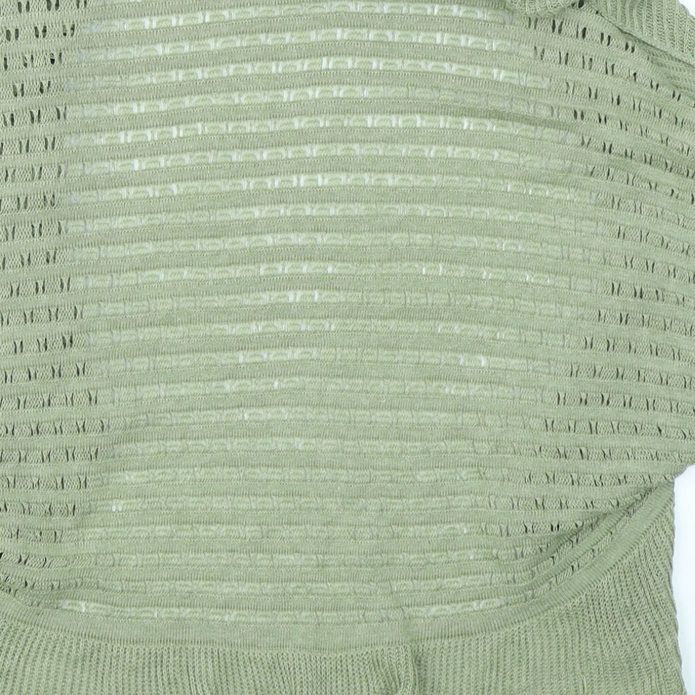 Per Una Womens Green  Knit Cardigan Jumper Size M
