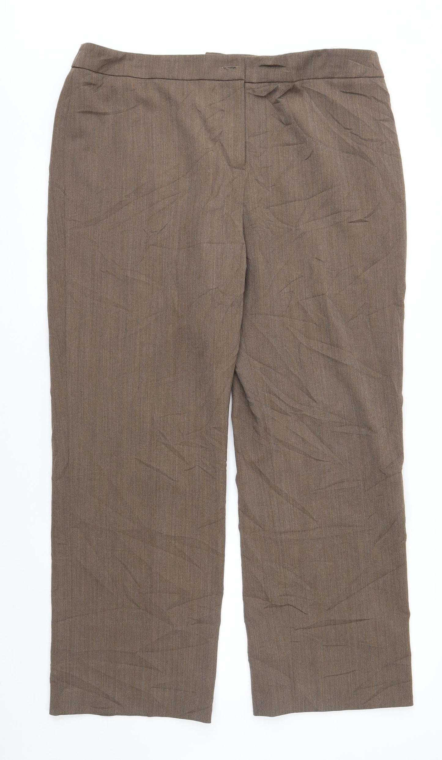 Womens UK Size 18 Country Casuals Regular Fit  Brown Trousers