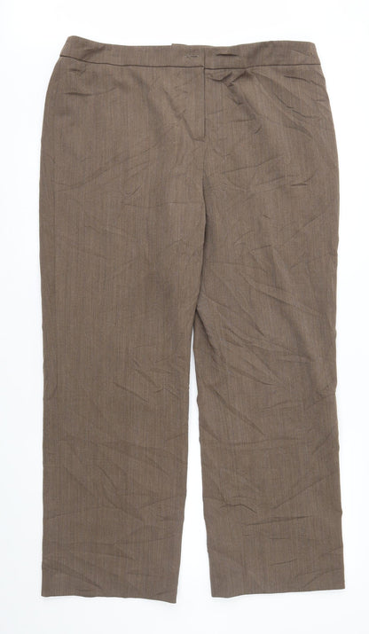 Womens UK Size 18 Country Casuals Regular Fit  Brown Trousers