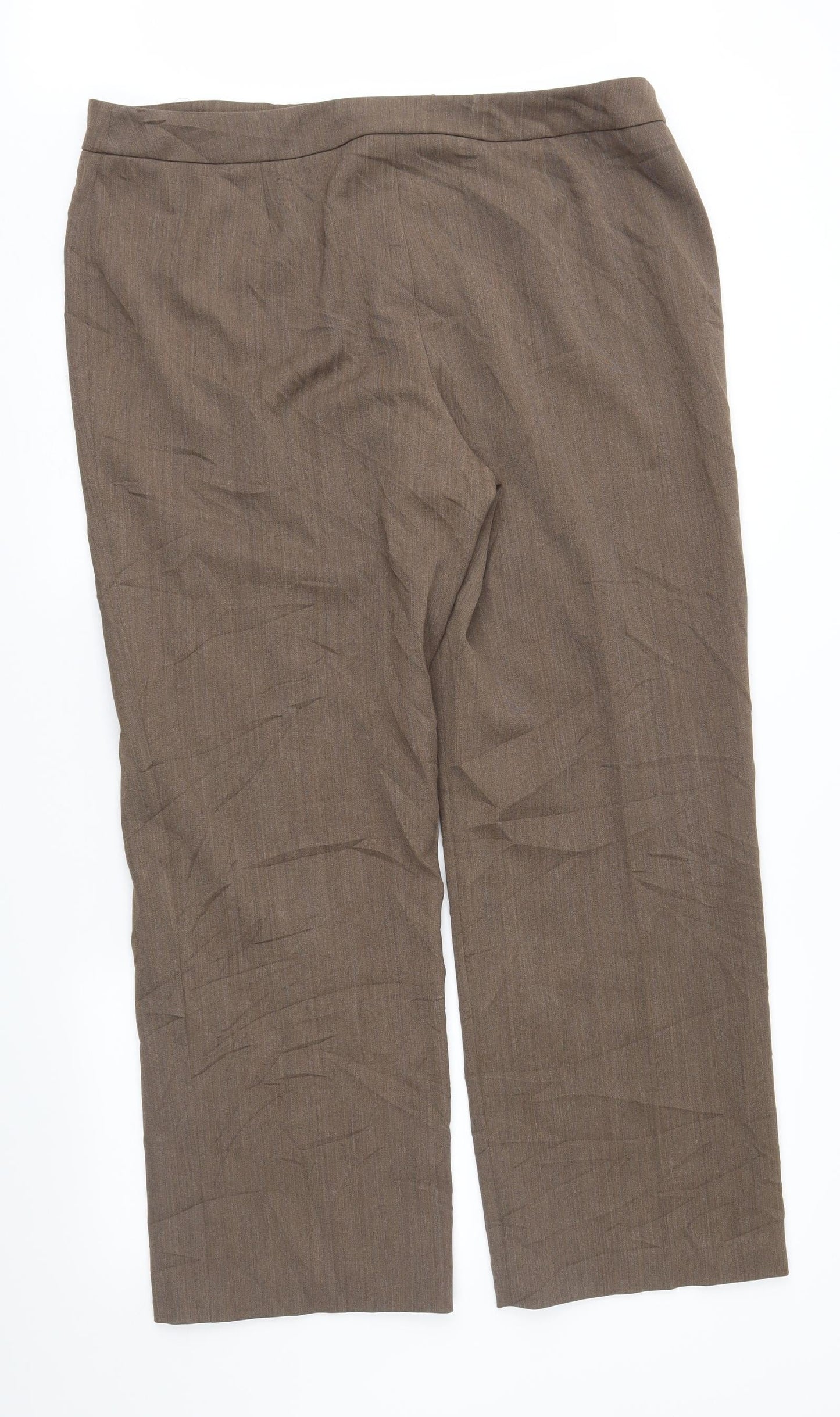 Womens UK Size 18 Country Casuals Regular Fit  Brown Trousers