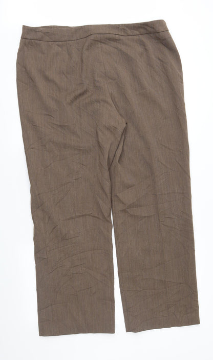 Womens UK Size 18 Country Casuals Regular Fit  Brown Trousers