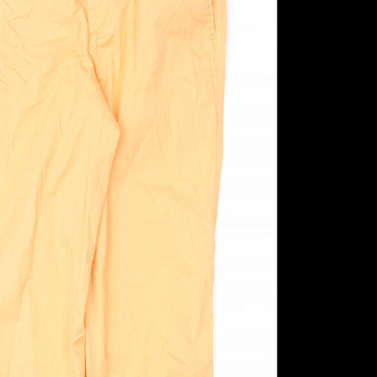 Womens UK Size 8 Gap Regular Fit Chino Orange Trousers