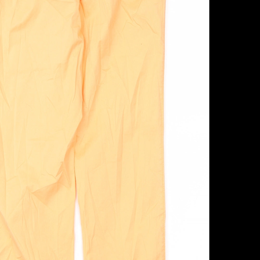 Womens UK Size 8 Gap Regular Fit Chino Orange Trousers