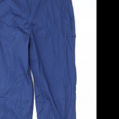 Trucco Womens Blue   Cropped Trousers Size 14 L24 in