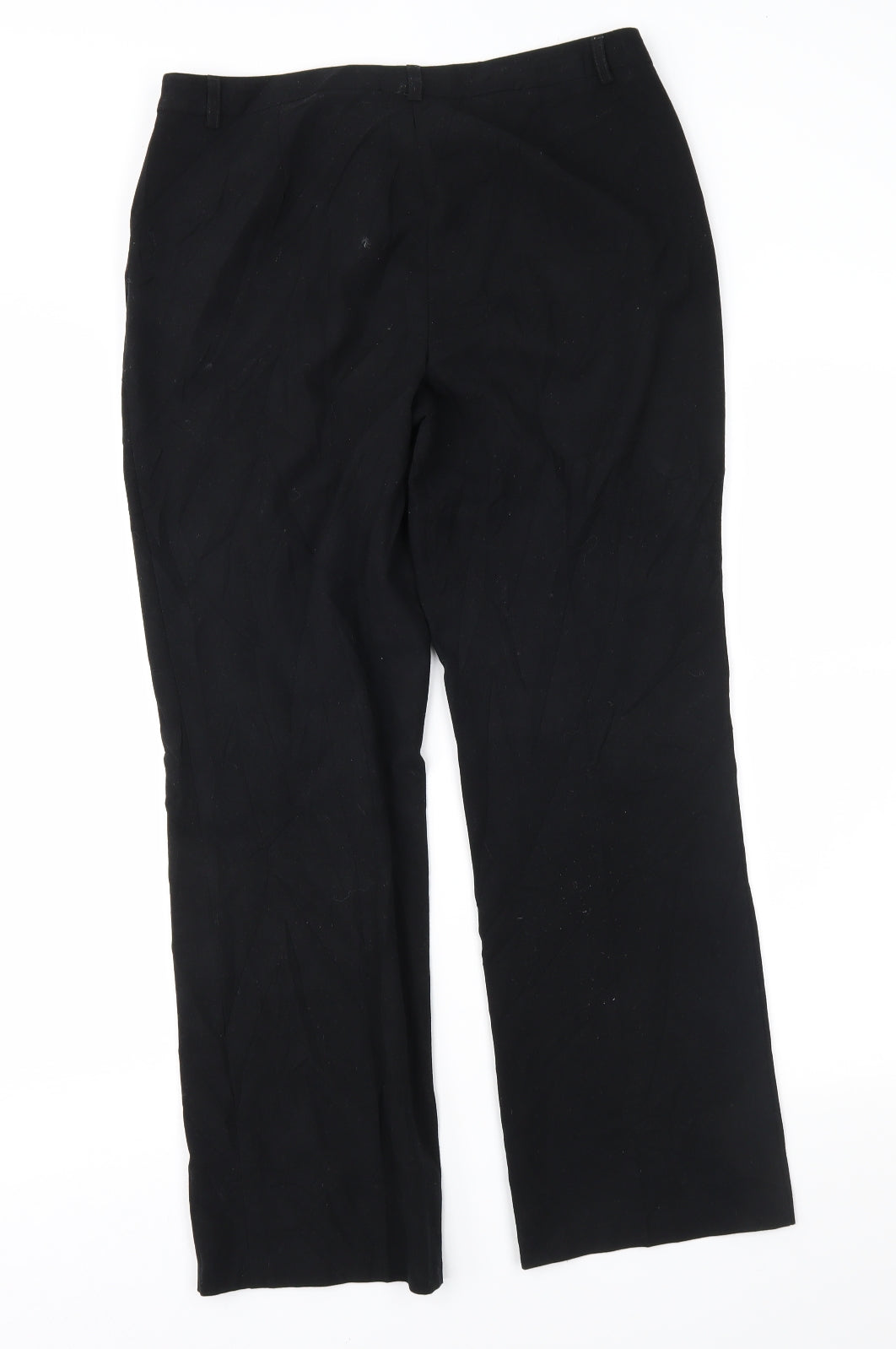 Womens UK Size 10 Marks and Spencer Regular Fit  Black Trousers