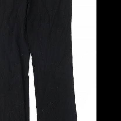 Womens UK Size 10 Marks and Spencer Regular Fit  Black Trousers