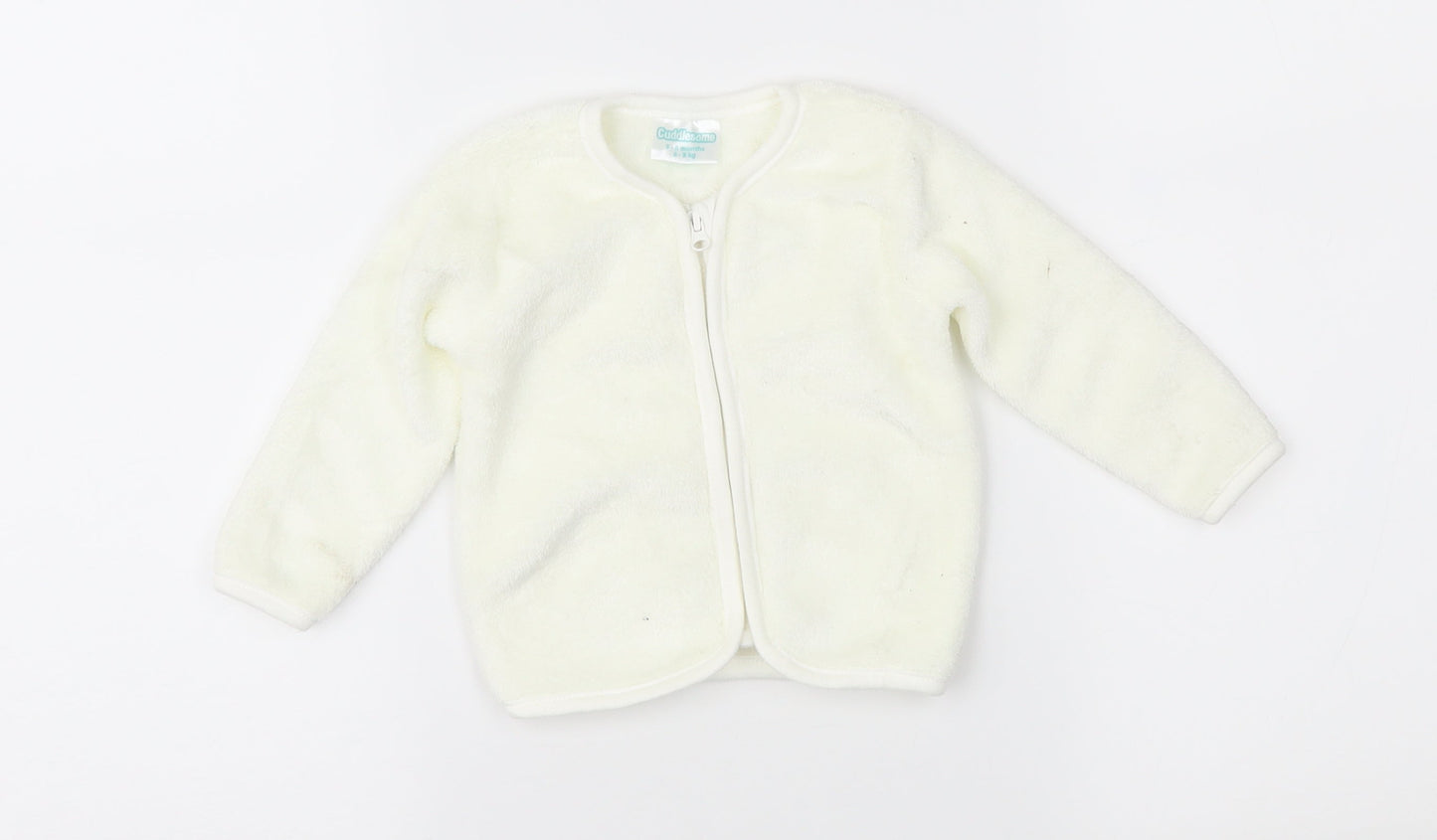 Cuddlesome Baby Ivory  Fleece Jacket  Size 3-6 Months