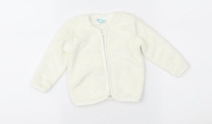 Cuddlesome Baby Ivory  Fleece Jacket  Size 3-6 Months