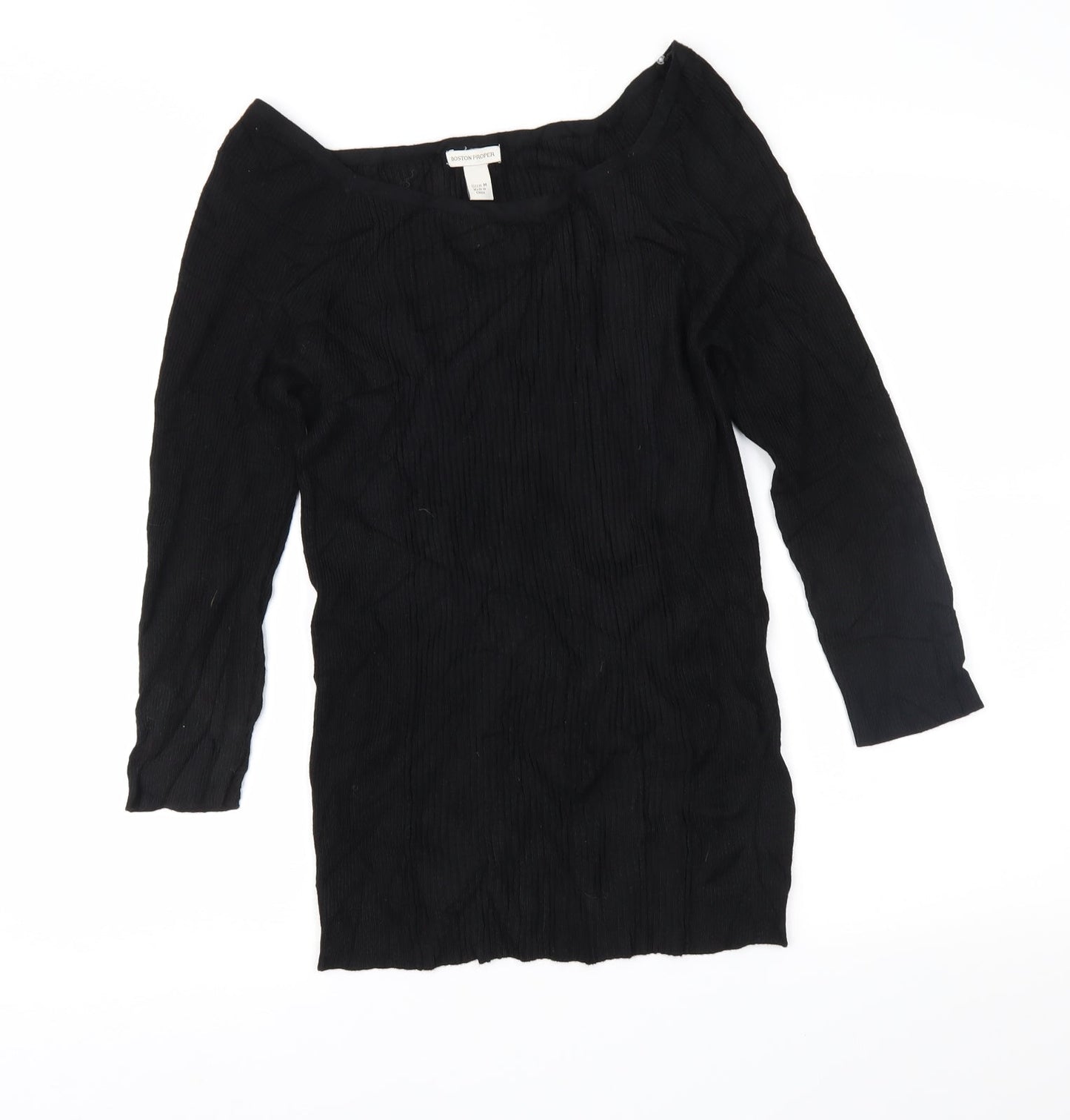 Boston Proper Womens Black   Pullover Jumper Size M