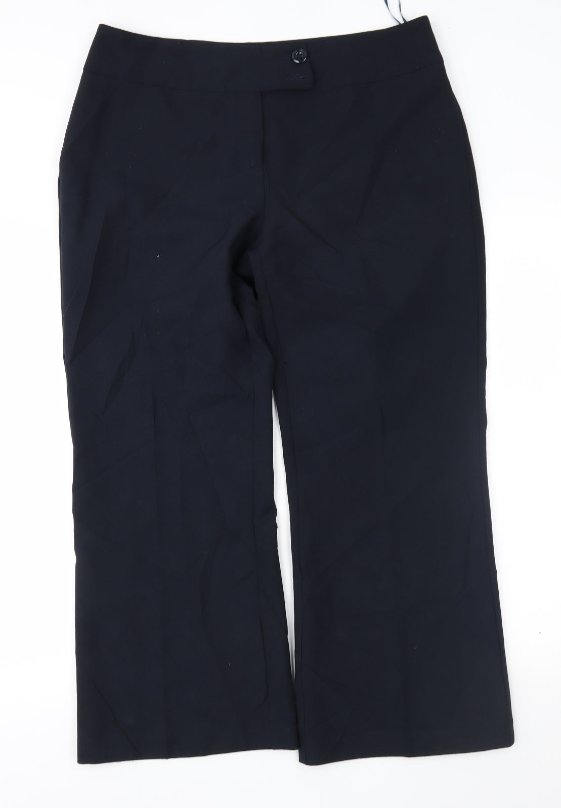 Womens UK Size 12 F&F Regular Fit  Blue Trousers