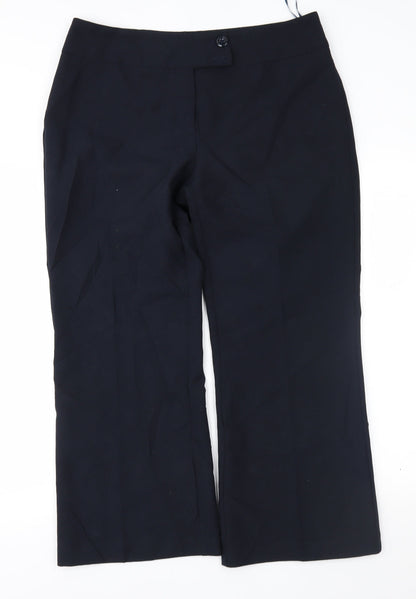 Womens UK Size 12 F&F Regular Fit  Blue Trousers
