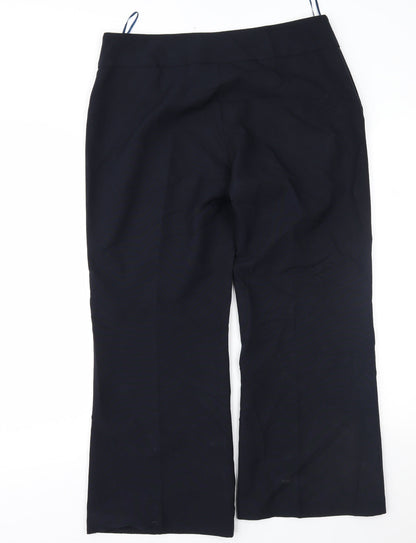 Womens UK Size 12 F&F Regular Fit  Blue Trousers