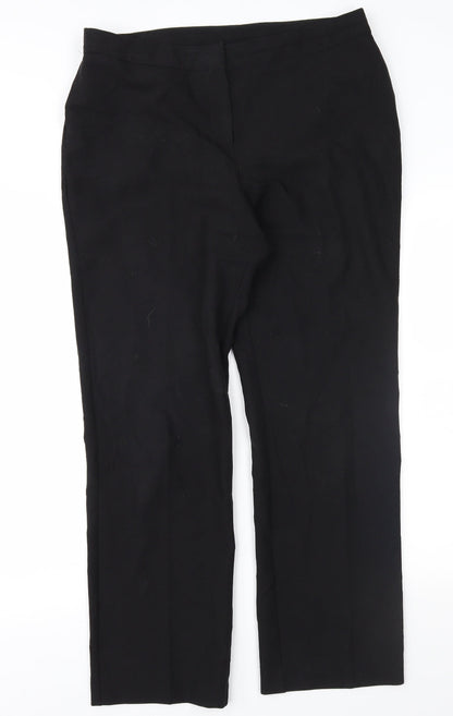 Womens UK Size 14 Bonmarché Regular Fit  Black Trousers