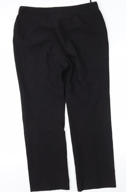 Womens UK Size 14 Bonmarché Regular Fit  Black Trousers