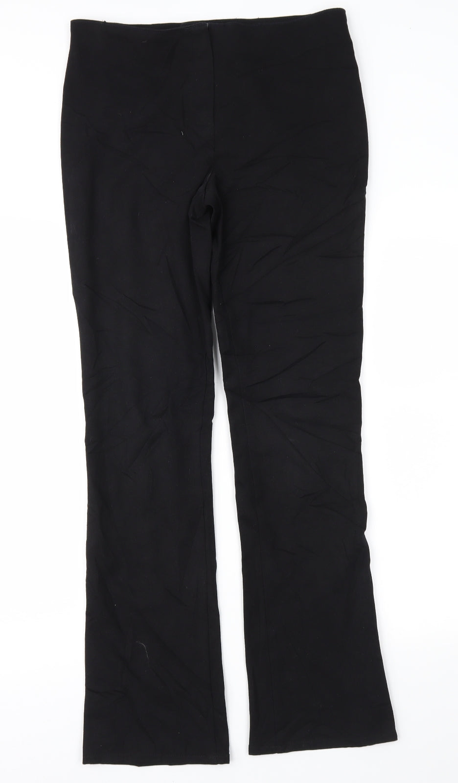 Womens UK Size 10 Marks and Spencer Regular Fit  Black Trousers