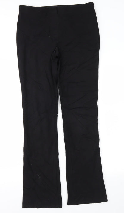 Womens UK Size 10 Marks and Spencer Regular Fit  Black Trousers