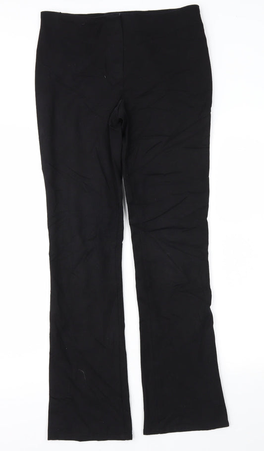 Womens UK Size 10 Marks and Spencer Regular Fit  Black Trousers