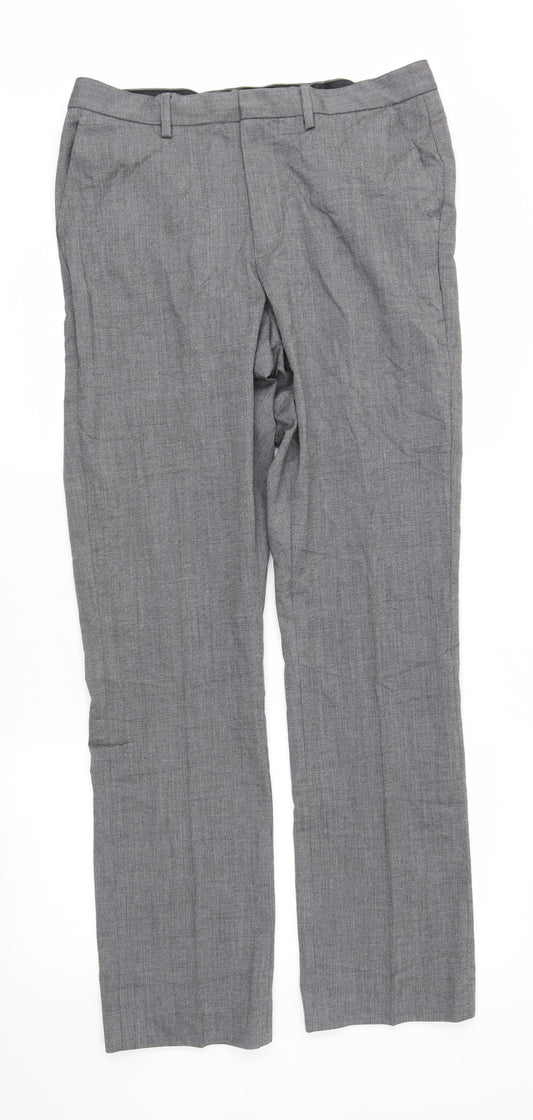 Debenhams Mens Grey   Trousers  Size 34 in L33 in