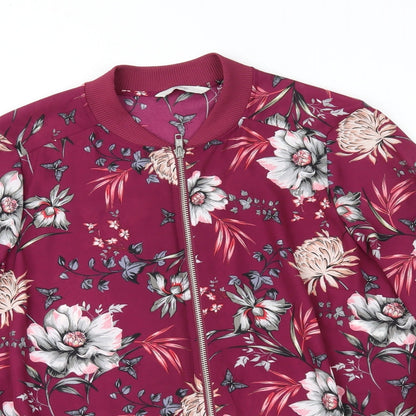 George Womens Purple Floral  Jacket  Size 12
