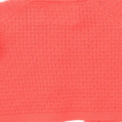 F&F Girls Orange   Cardigan Jumper Size 0-3 Months