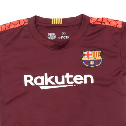FC Barcelona Boys Purple   Basic T-Shirt Size 4 Years  - Barcelona FC