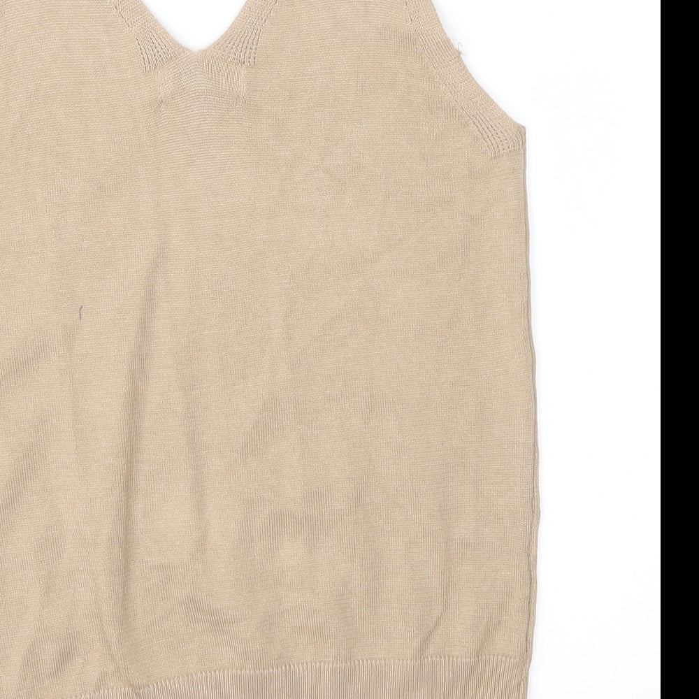 Yu & Me Womens Brown   Pullover Jumper Size M