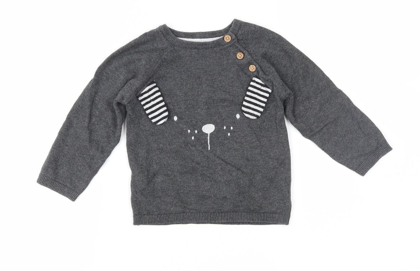 TU Baby Grey   Pullover Jumper Size 12-18 Months