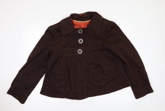 E-vie Womens Brown   Pea Coat Coat Size 16