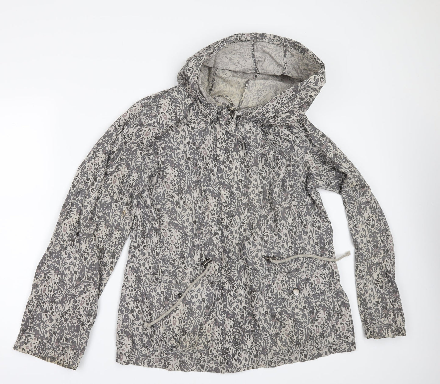 George Womens Beige Floral  Jacket  Size 14