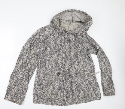 George Womens Beige Floral  Jacket  Size 14